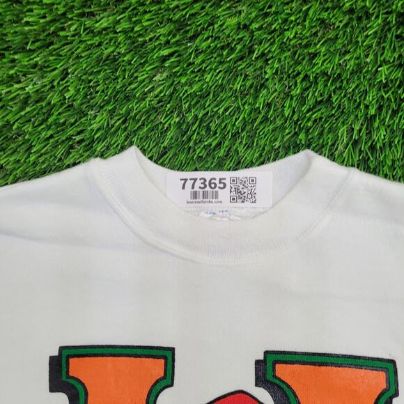 Vintage 90s UT Dog Sweatshirt L/XL 23x23 Boxy Smokey-Claus - Picture 15 of 16